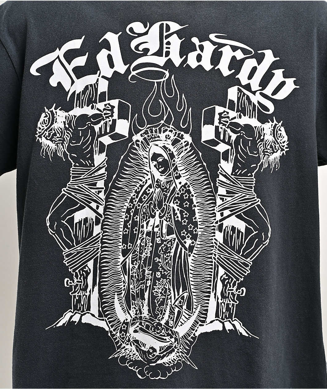 Ed Hardy Lord Mary Black Wash T-Shirt