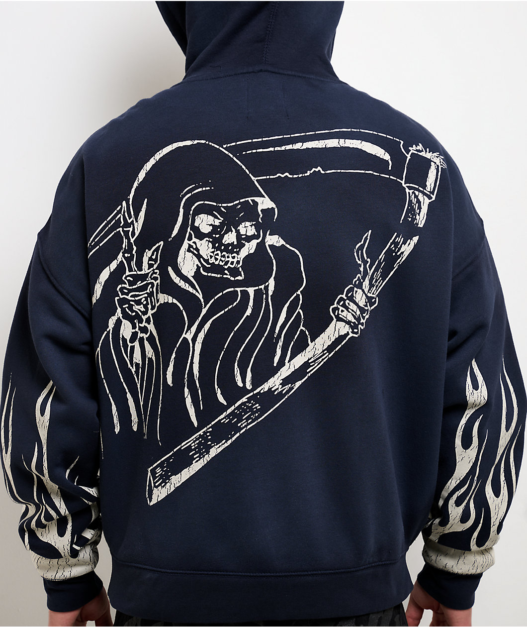 Ed Hardy Lord Sunfade Navy Zip Hoodie