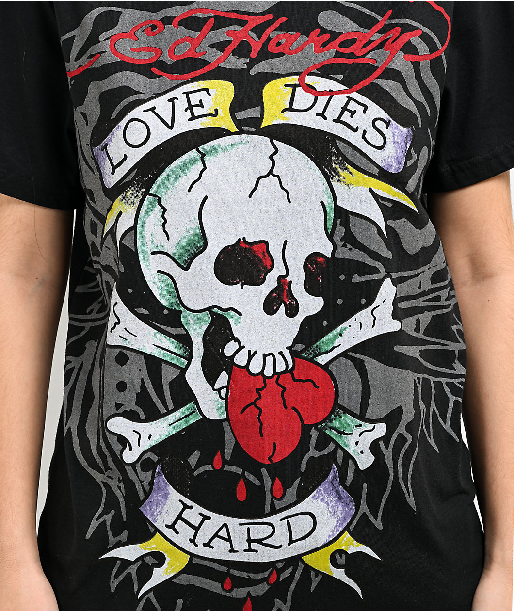 Ed Hardy Love Skull Black T-Shirt