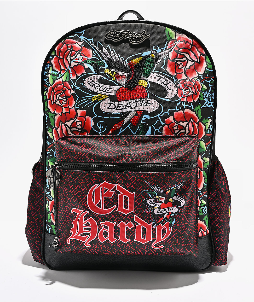 Ed Hardy Lulu Black Backpack