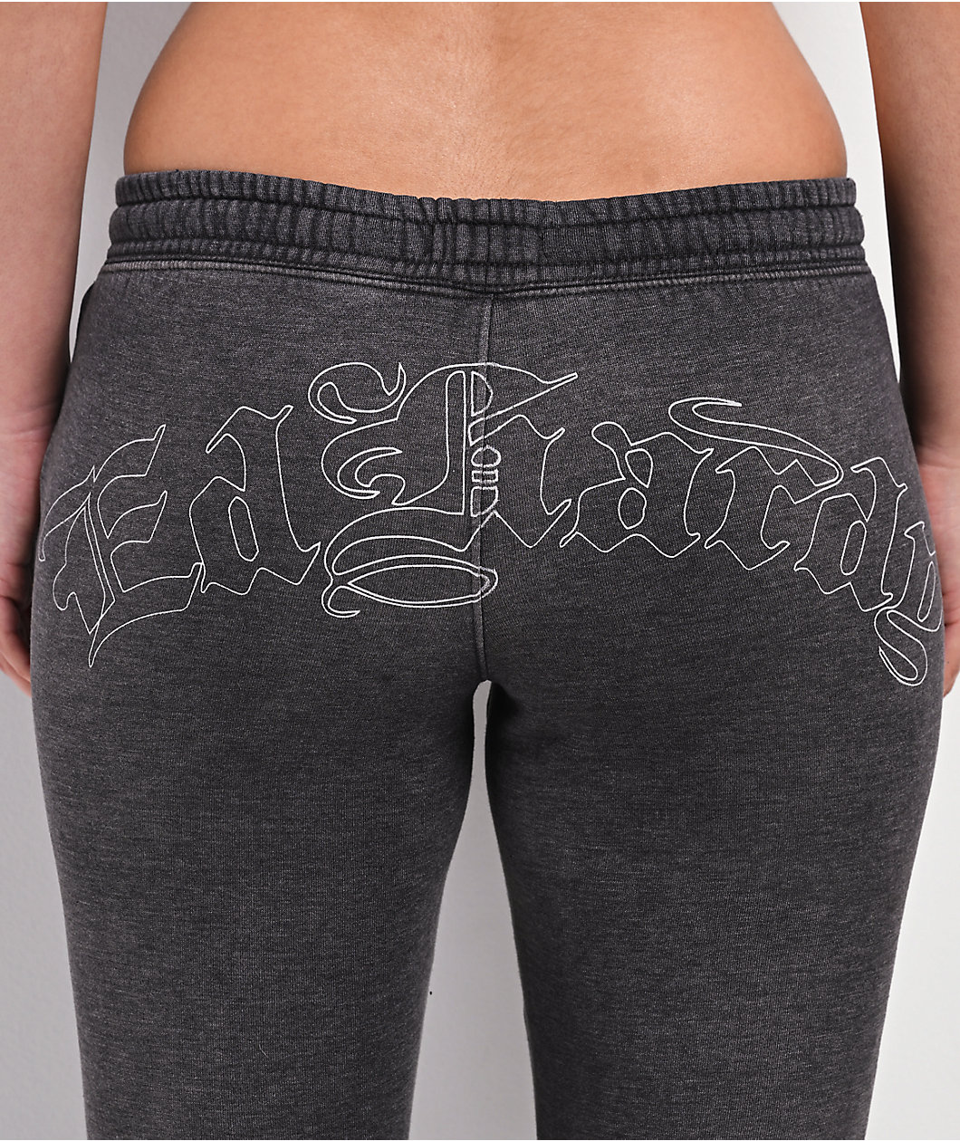 Ed Hardy Mary Mineral Grey Flare Sweatpants