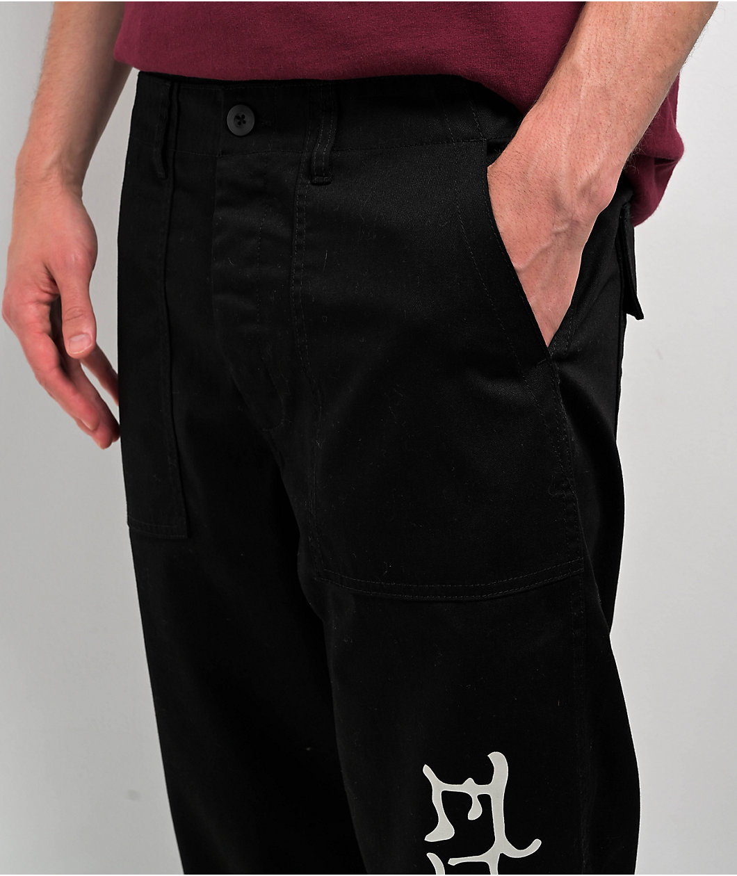 Ed Hardy NYC Skull Black Utility Pants