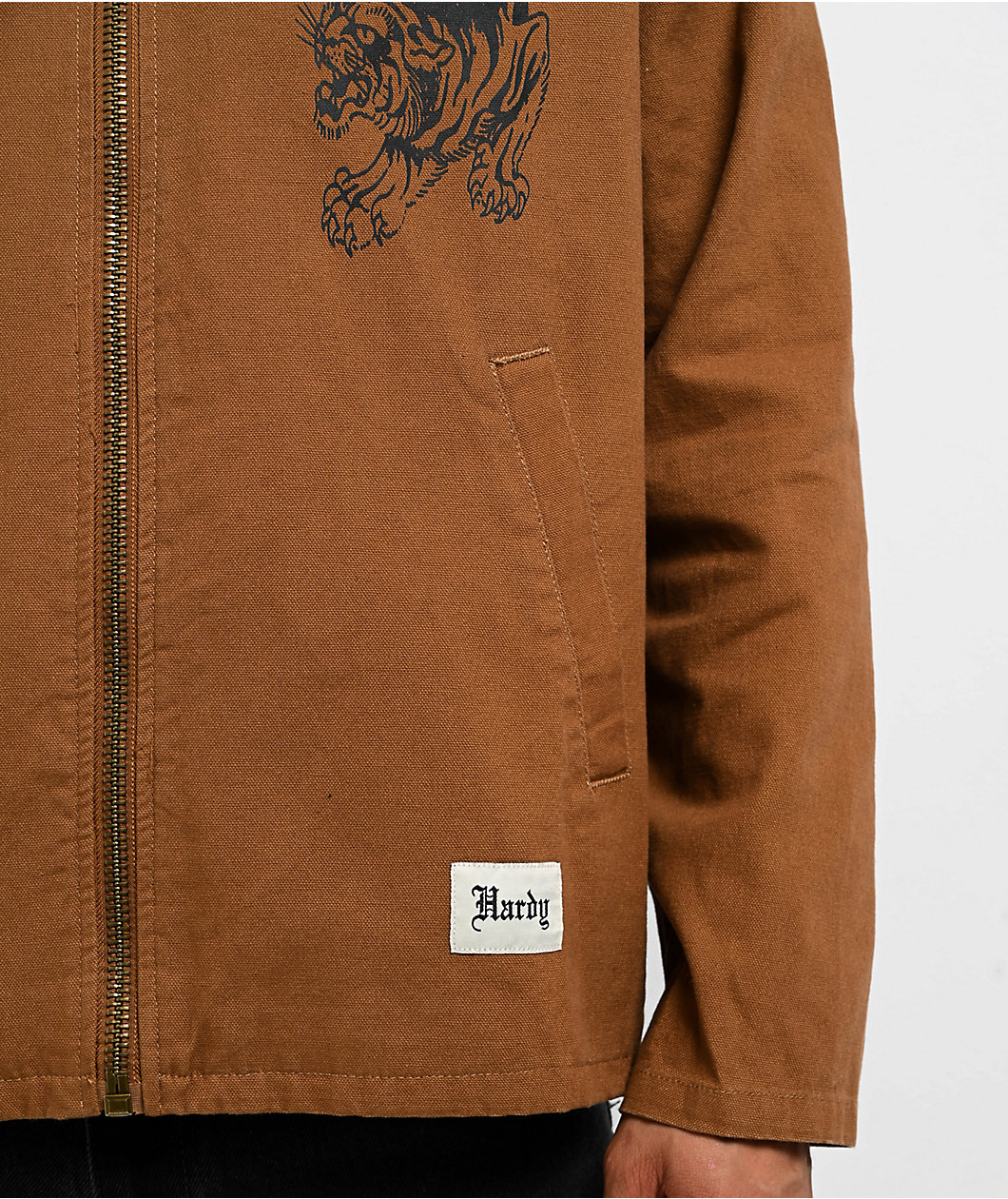 Ed Hardy Panthers Cognac Work Jacket