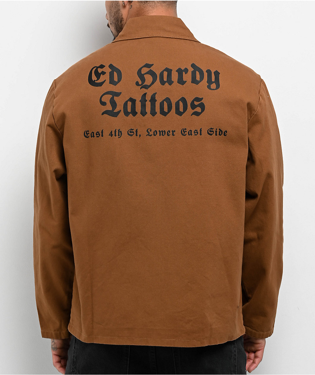Ed Hardy Panthers Cognac Work Jacket