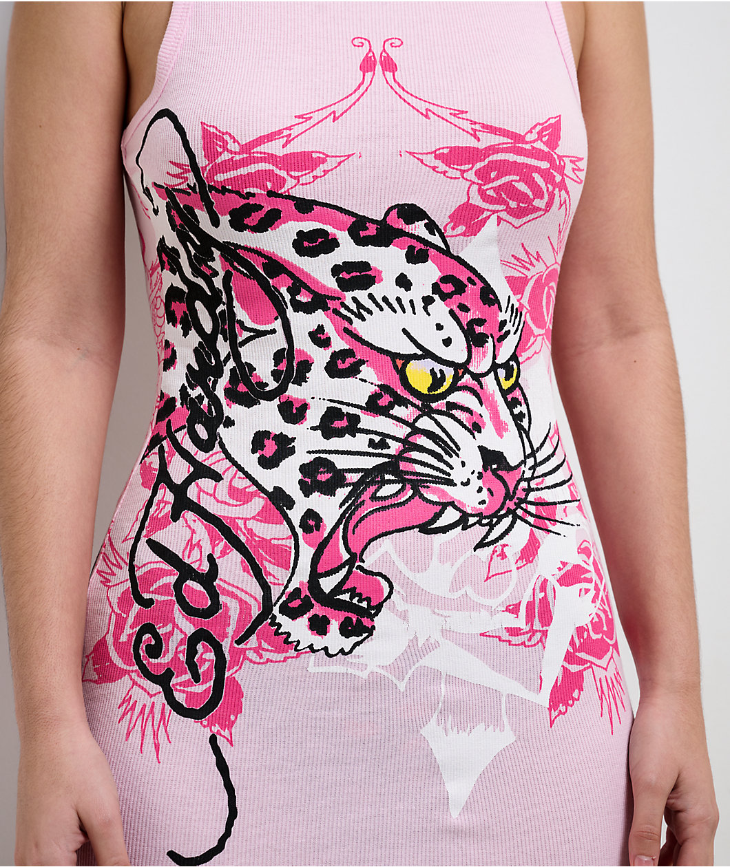 Ed Hardy Pink Leopard Ballerina Dress