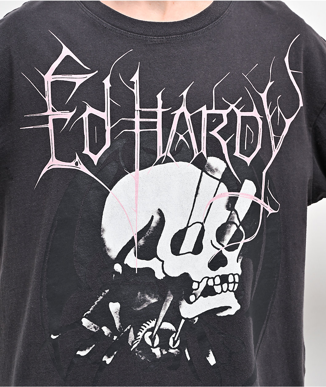 Ed Hardy Spider Skull Grey T-Shirt