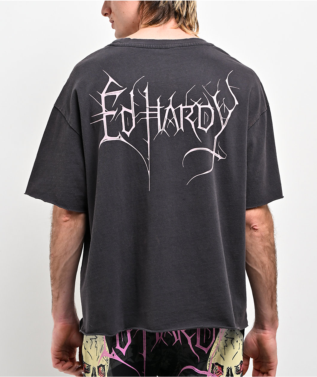 Ed Hardy Spider Skull Grey T-Shirt