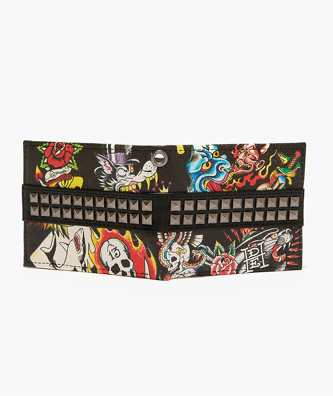 Ed Hardy Studded Chain Wallet
