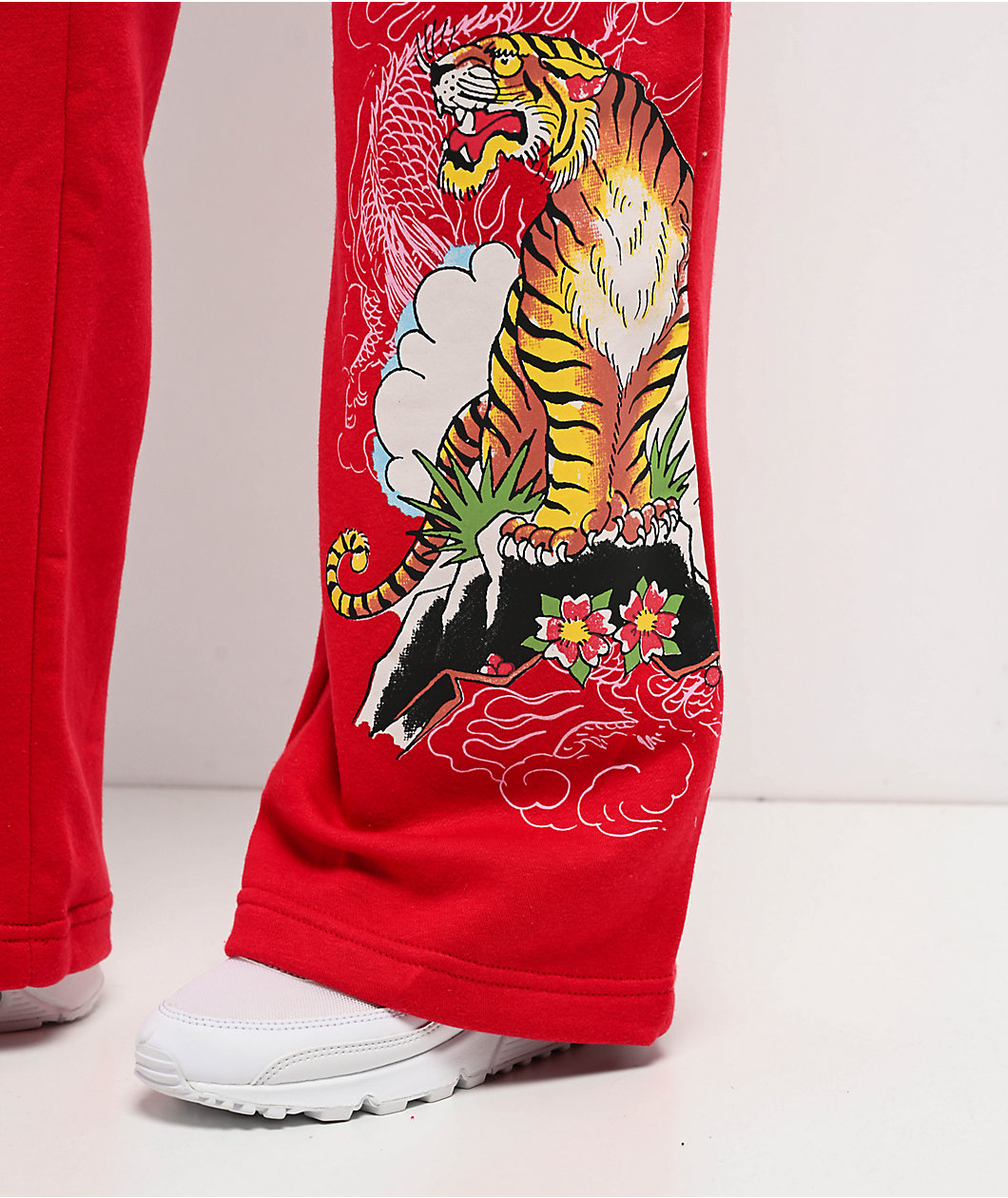 Ed Hardy Tiger Mountain Red Sweatpants