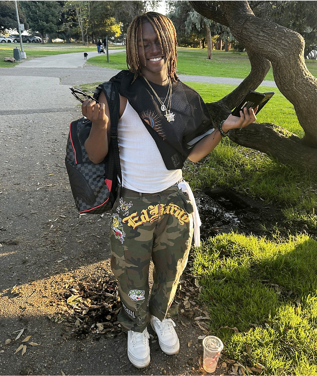 Ed Hardy x Broken Promises Chaos Camo Baggy Fit Cargo Pants