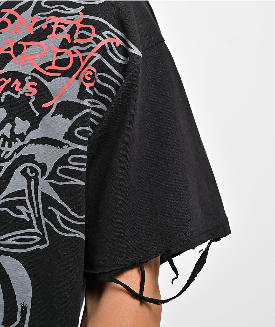 Ed Hardy x Broken Promises Forget You Destroyed Black T-Shirt