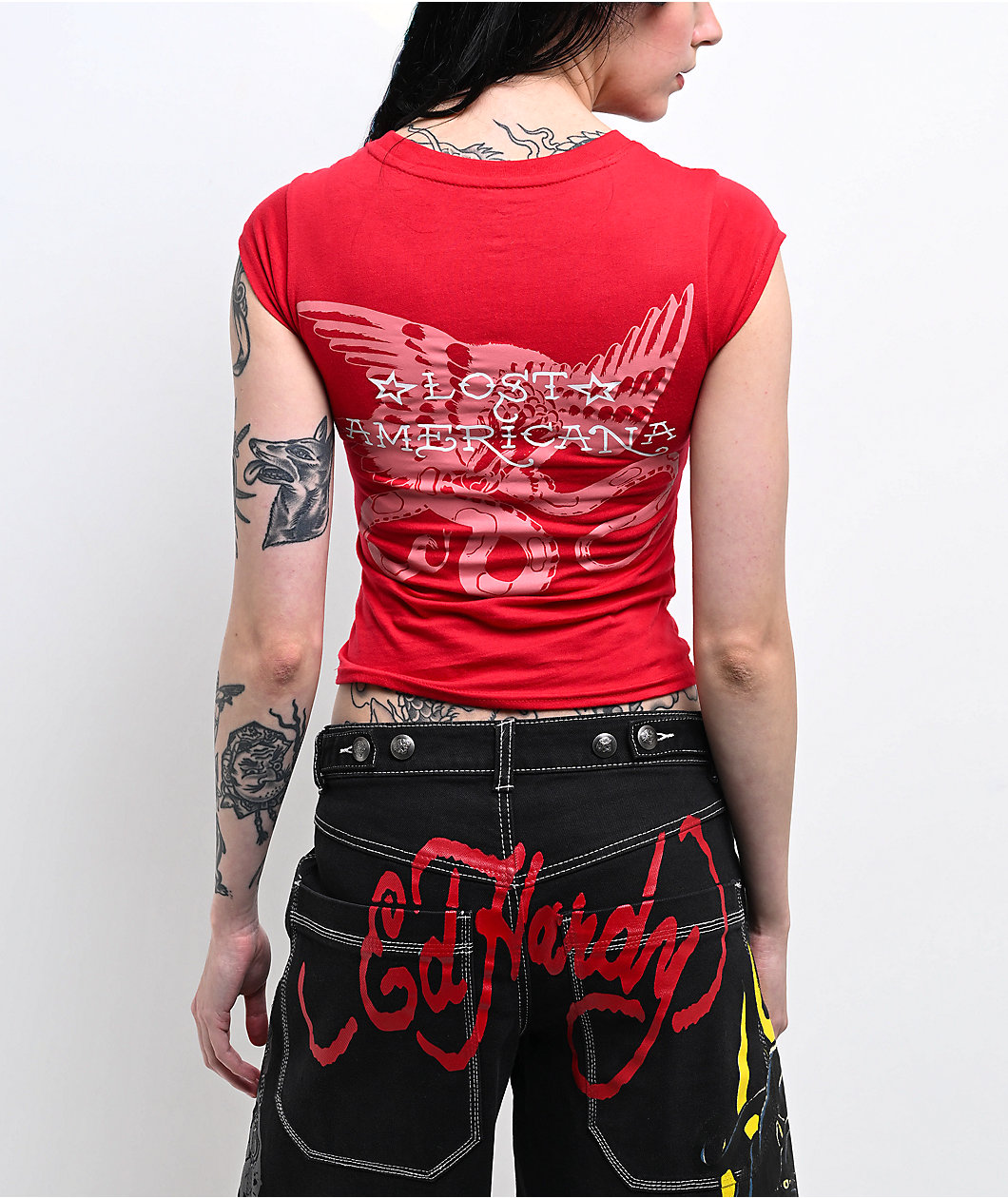 Ed Hardy x MGK Cherries Red T-Shirt