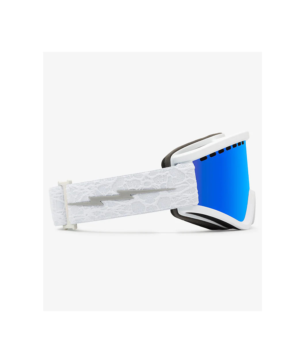 Electric EGV Matte White and Blue Chrome Snowboard Goggles