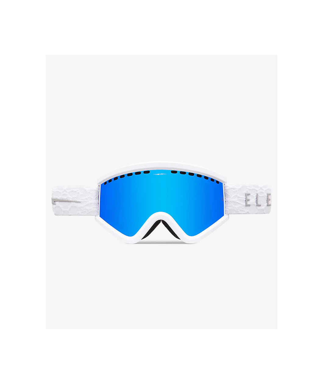 Electric EGV Matte White and Blue Chrome Snowboard Goggles