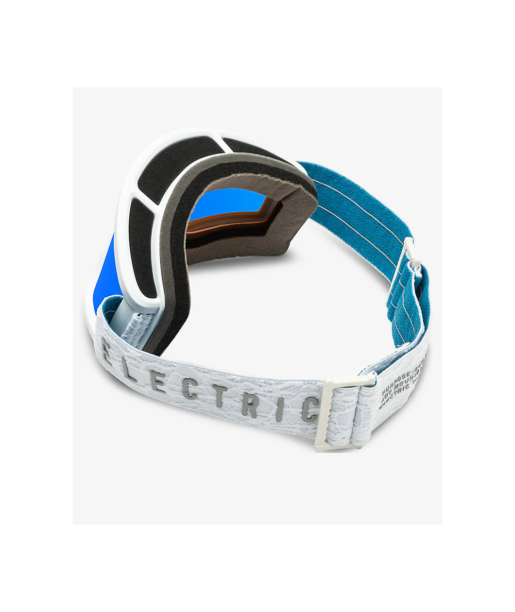 Electric EGV Matte White and Blue Chrome Snowboard Goggles