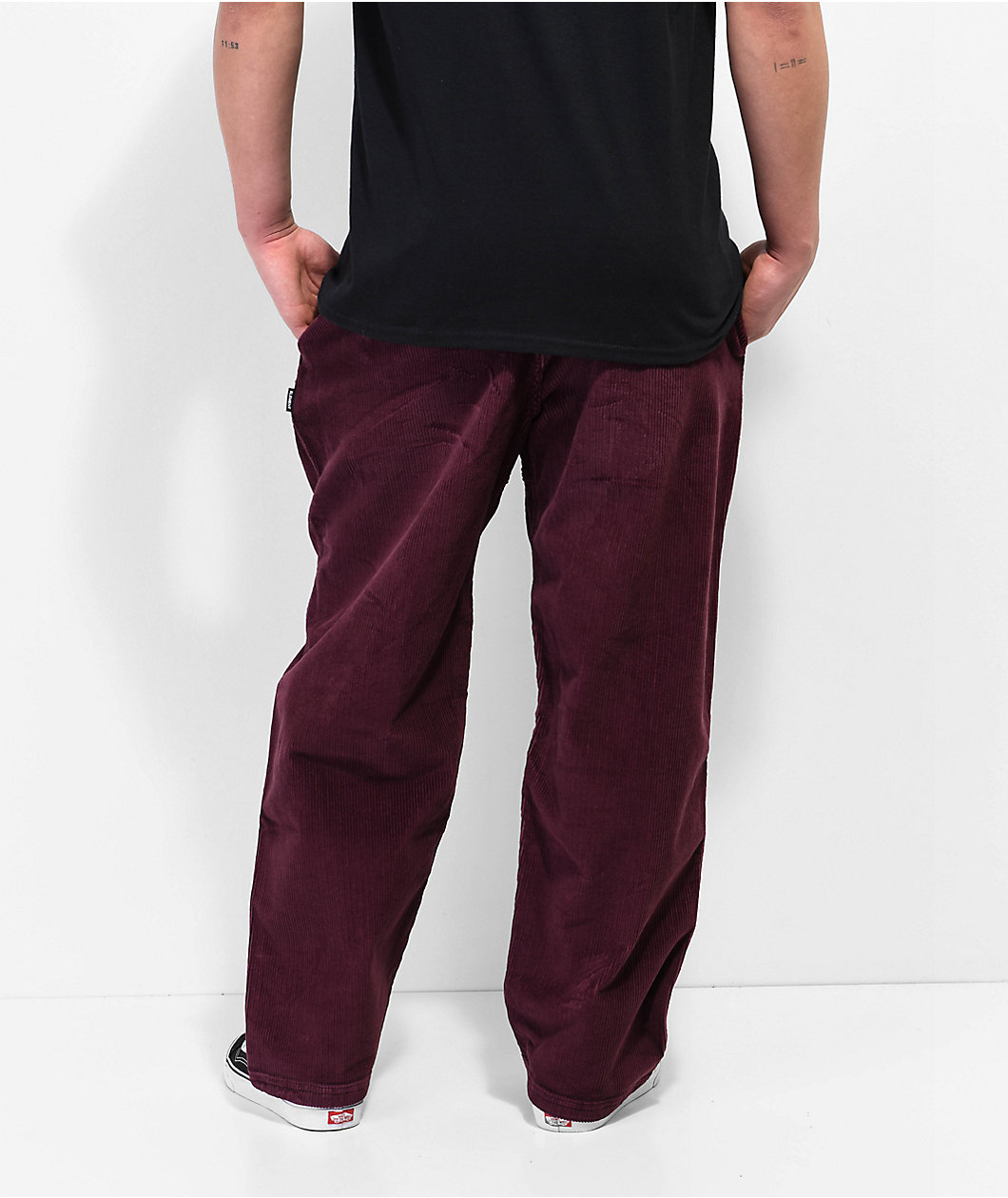 Element Chillin Wine Corduroy Pants
