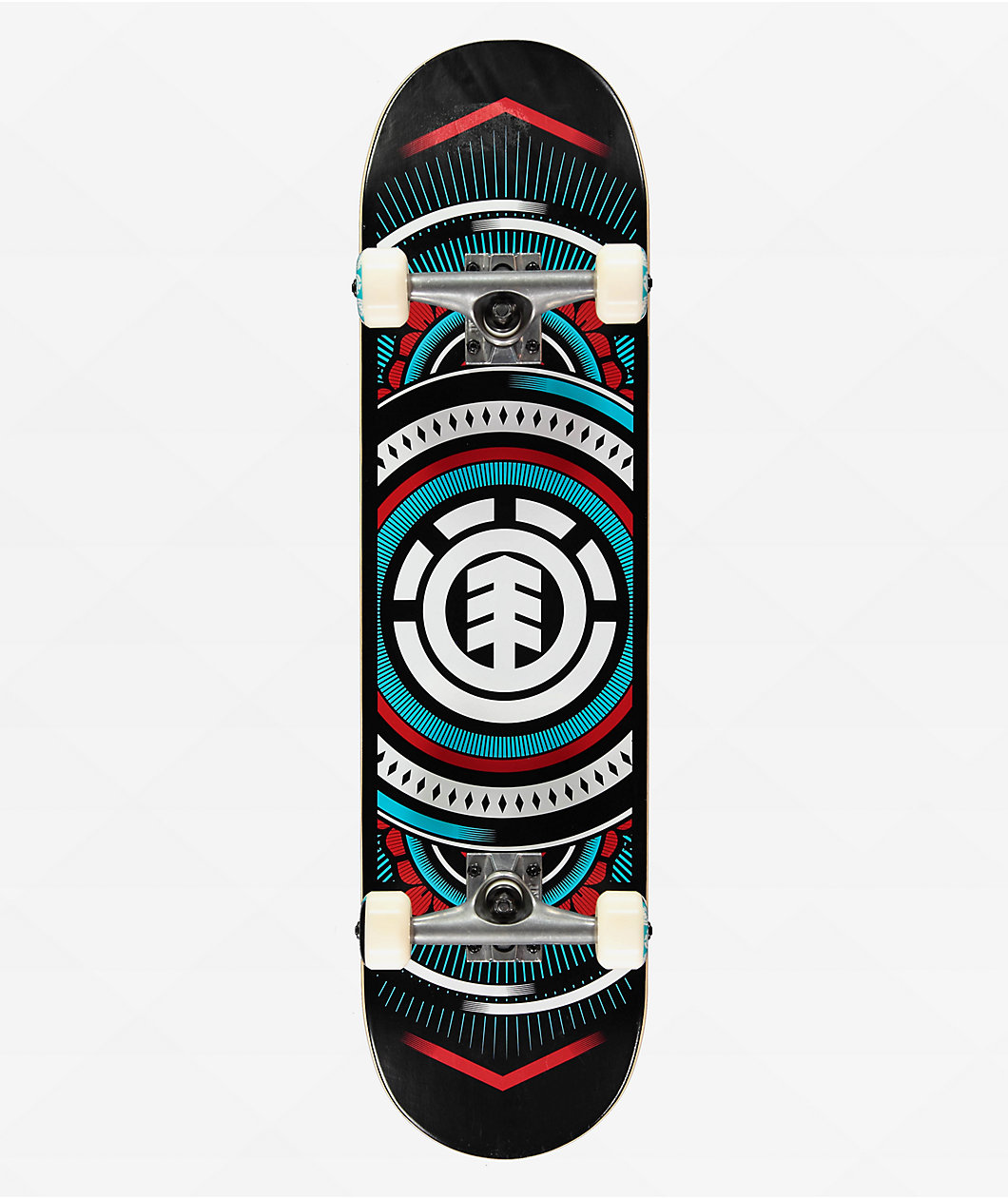 Element Hatched Blue & Red 8.0" Skateboard Complete