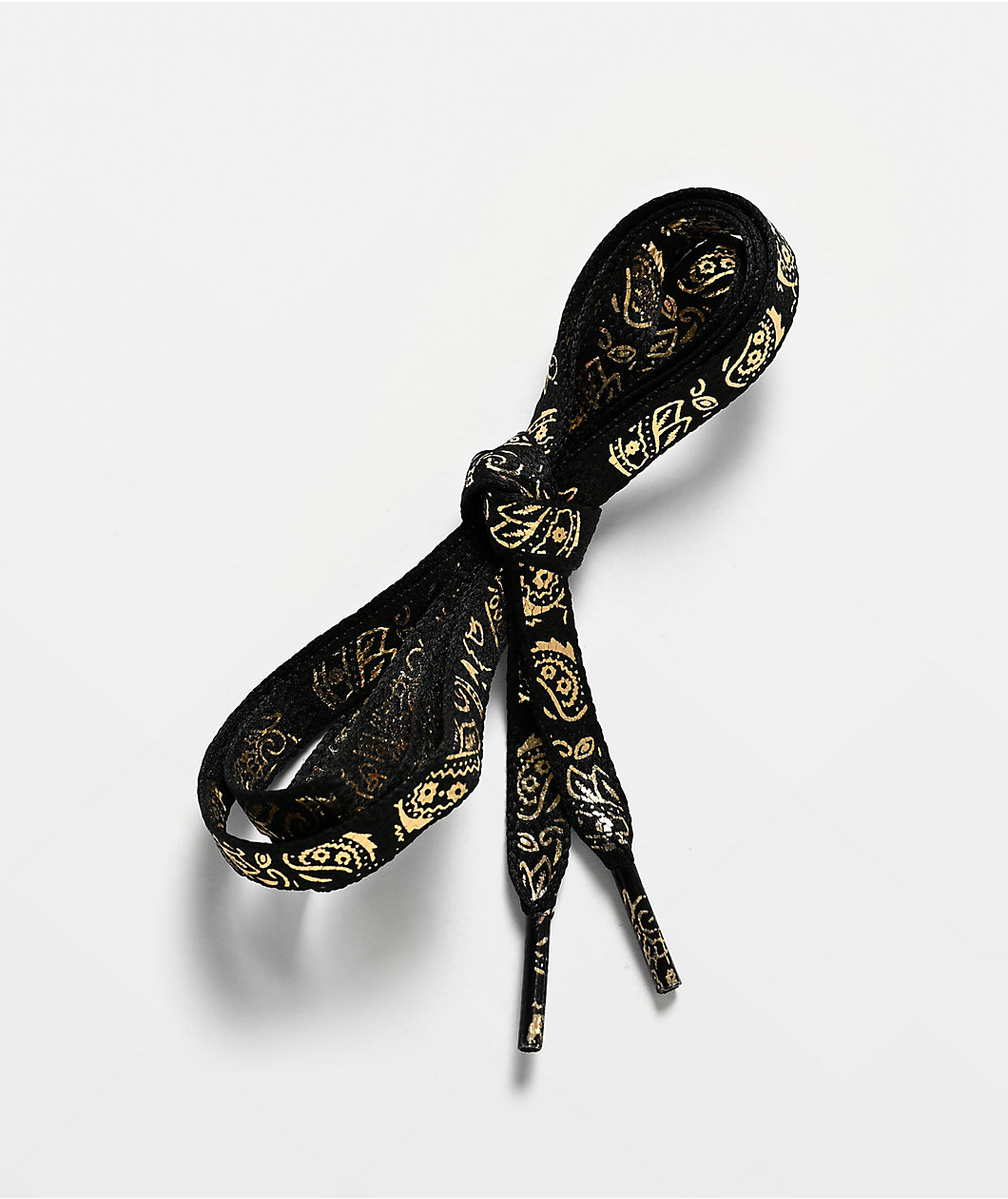 Ella Shea Bandana Black & Gold 54" Shoe Laces