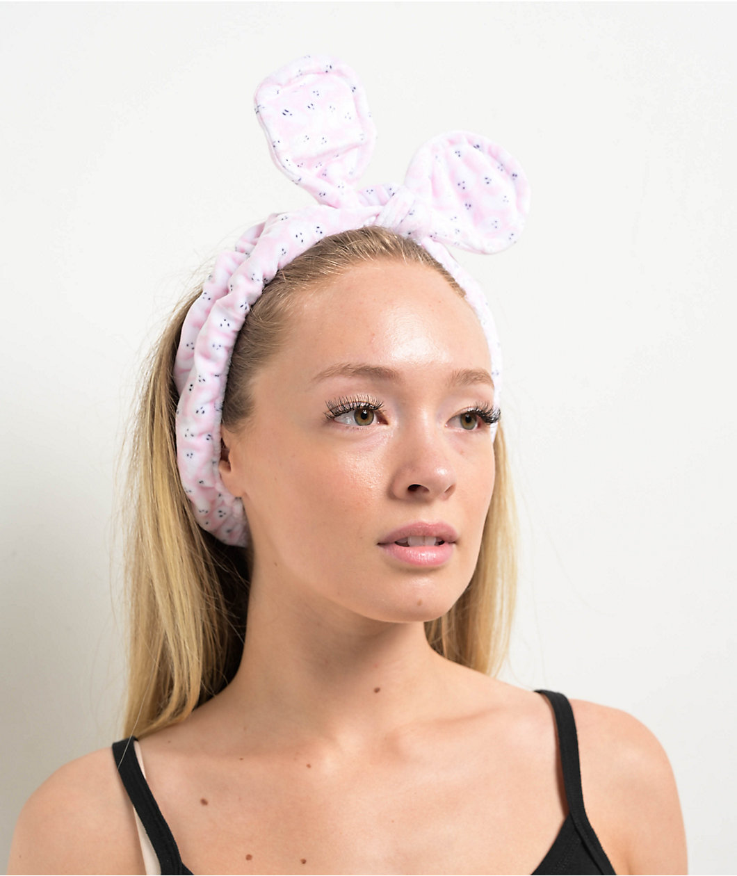 Ella Shea Ghost Pink Plush Bow Headband