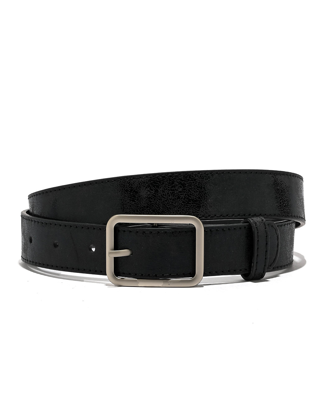 Ella Shea Slim Black Snakeskin Belt