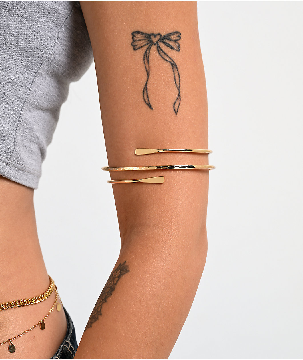 Ella Shea Spiral Gold Arm Cuff