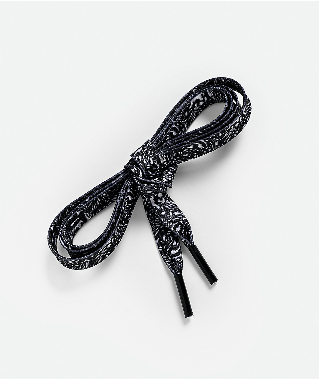 Ella Shea Swirl Black & Grey Shoelaces