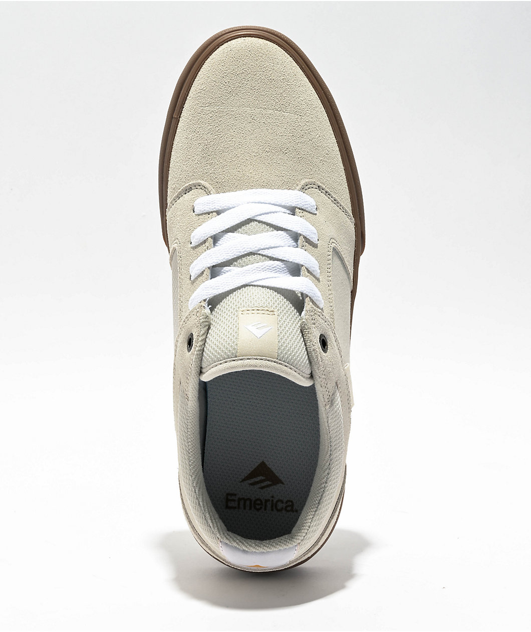 Emerica Cadence White & Gum Skate Shoes