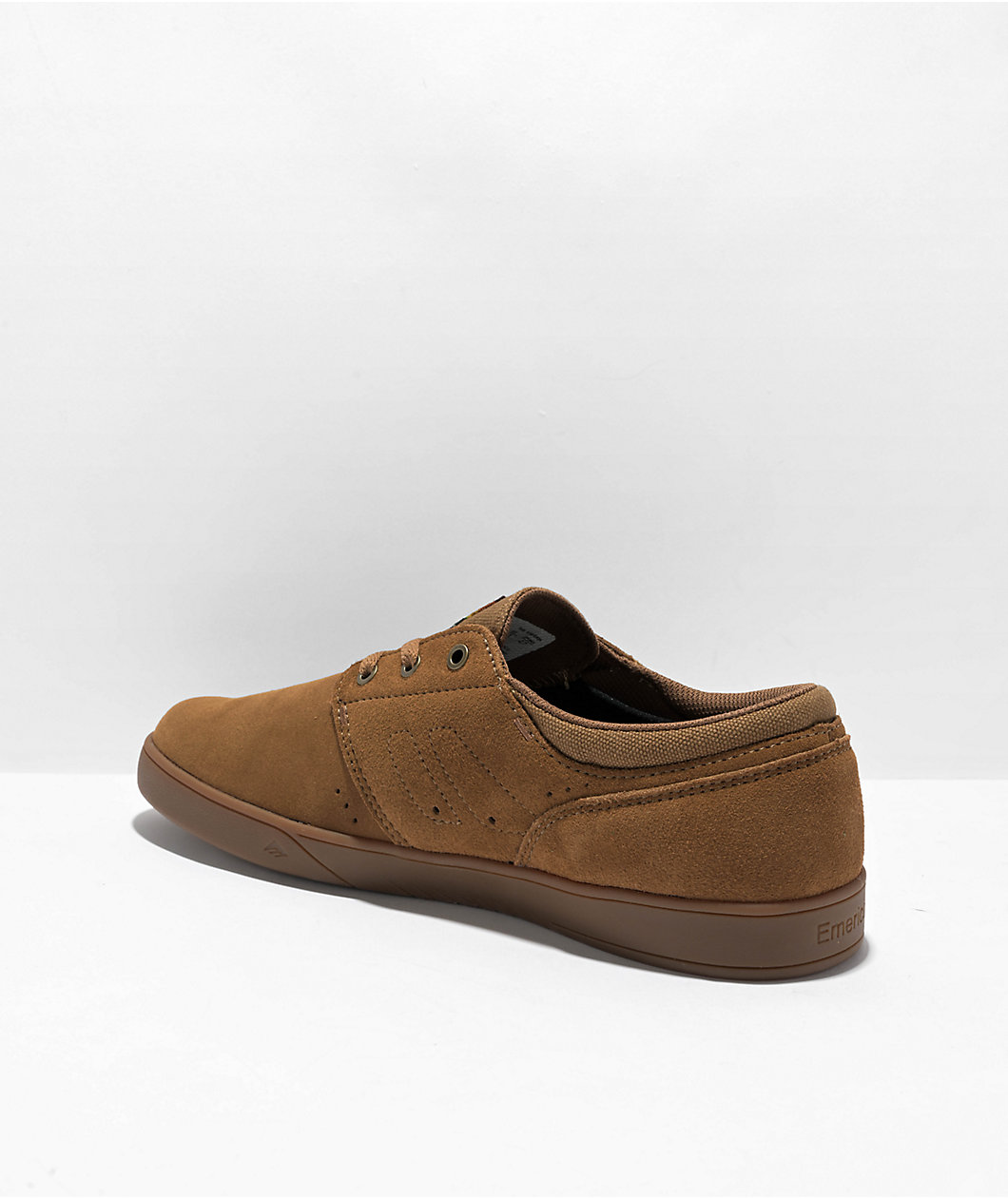 Emerica Figueroa Brown & Gum Suede Skate Shoes