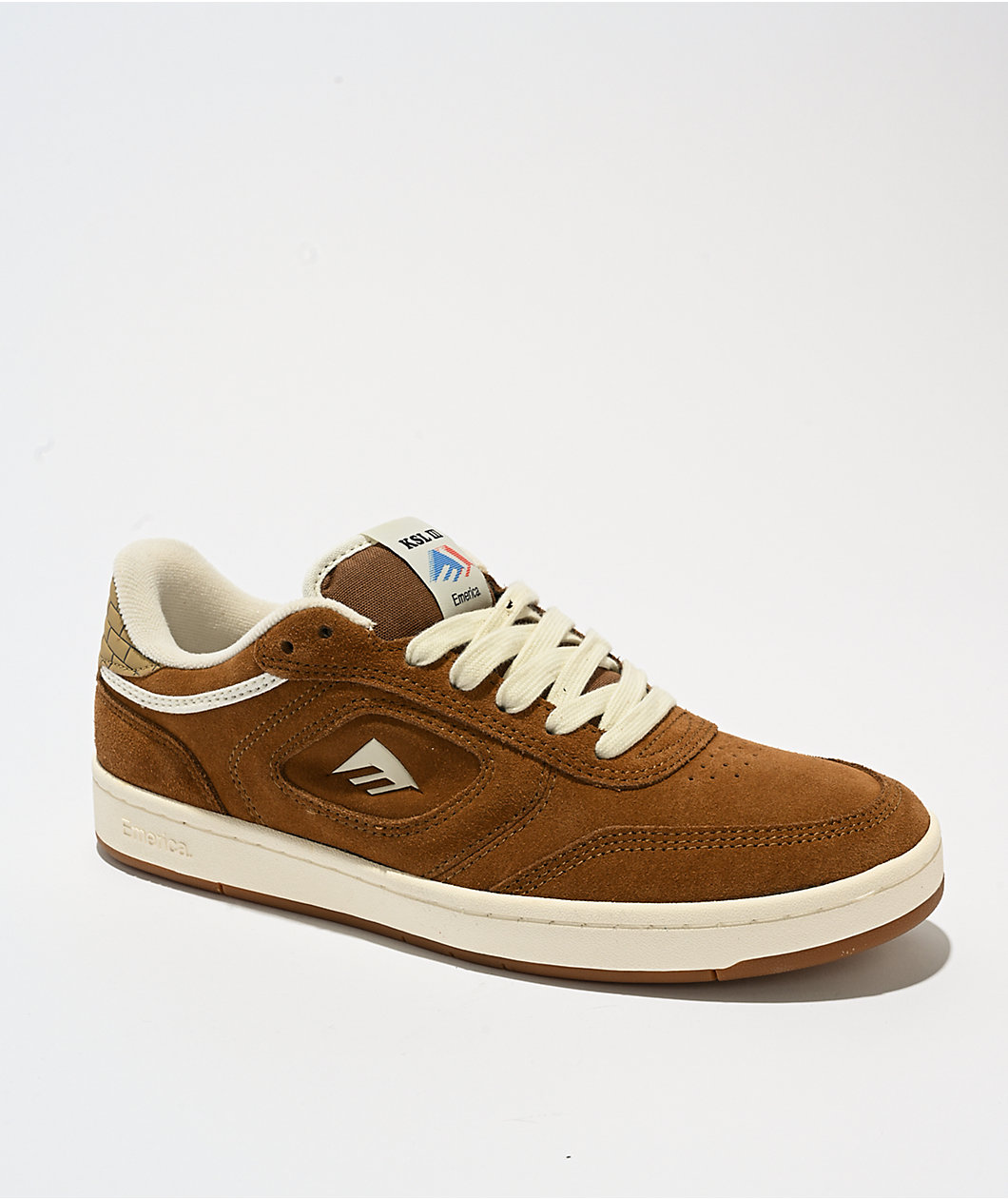 Emerica KSL III Brown & Tan Skate Shoes