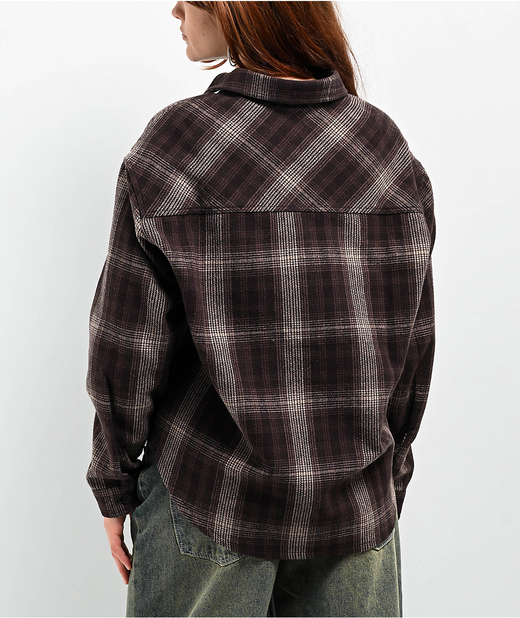 Empyre Akrin Tan & Brown Flannel Shirt