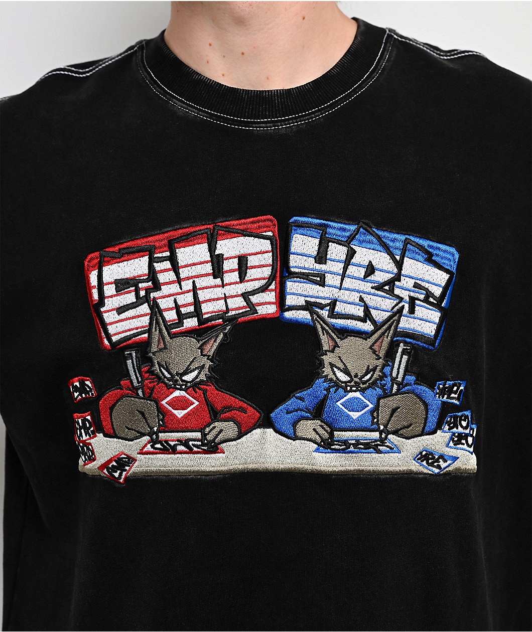 Empyre All The Homies Black Wash T-Shirt