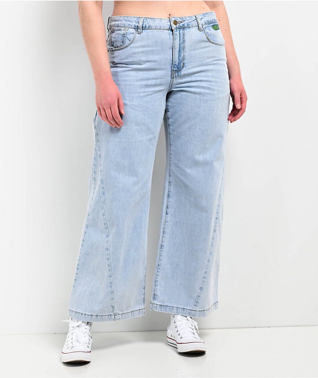 Empyre Allegra Palazzo Light Blue Wash Wide Leg Jeans