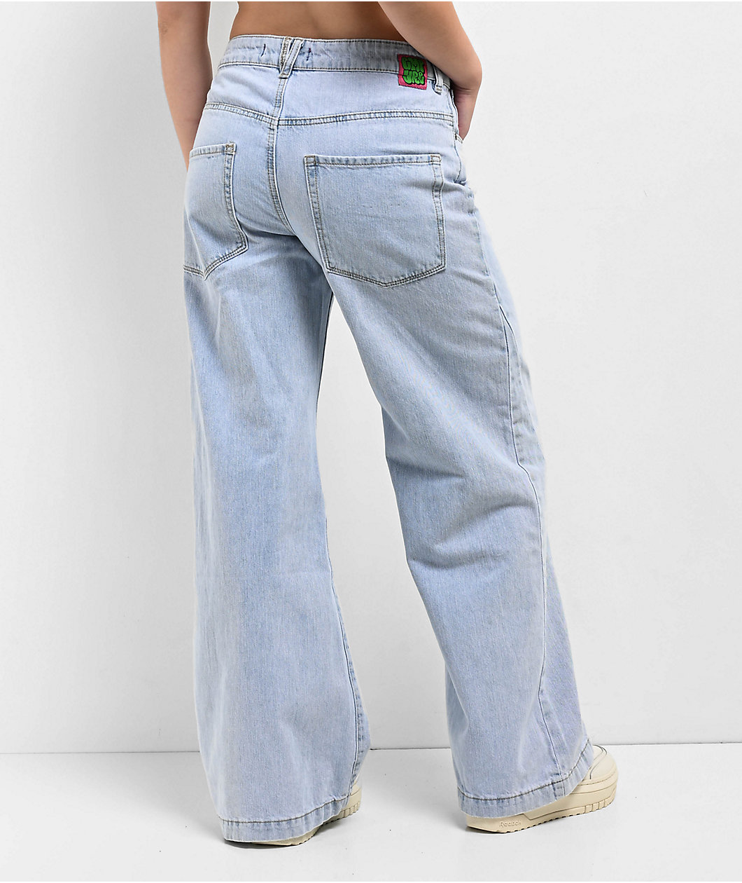 Empyre Allegra Palazzo Light Blue Wash Wide Leg Jeans