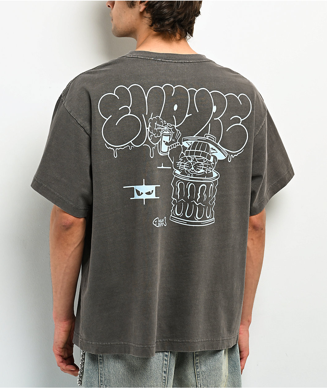 Empyre Alley Cat Grey Wash T-Shirt