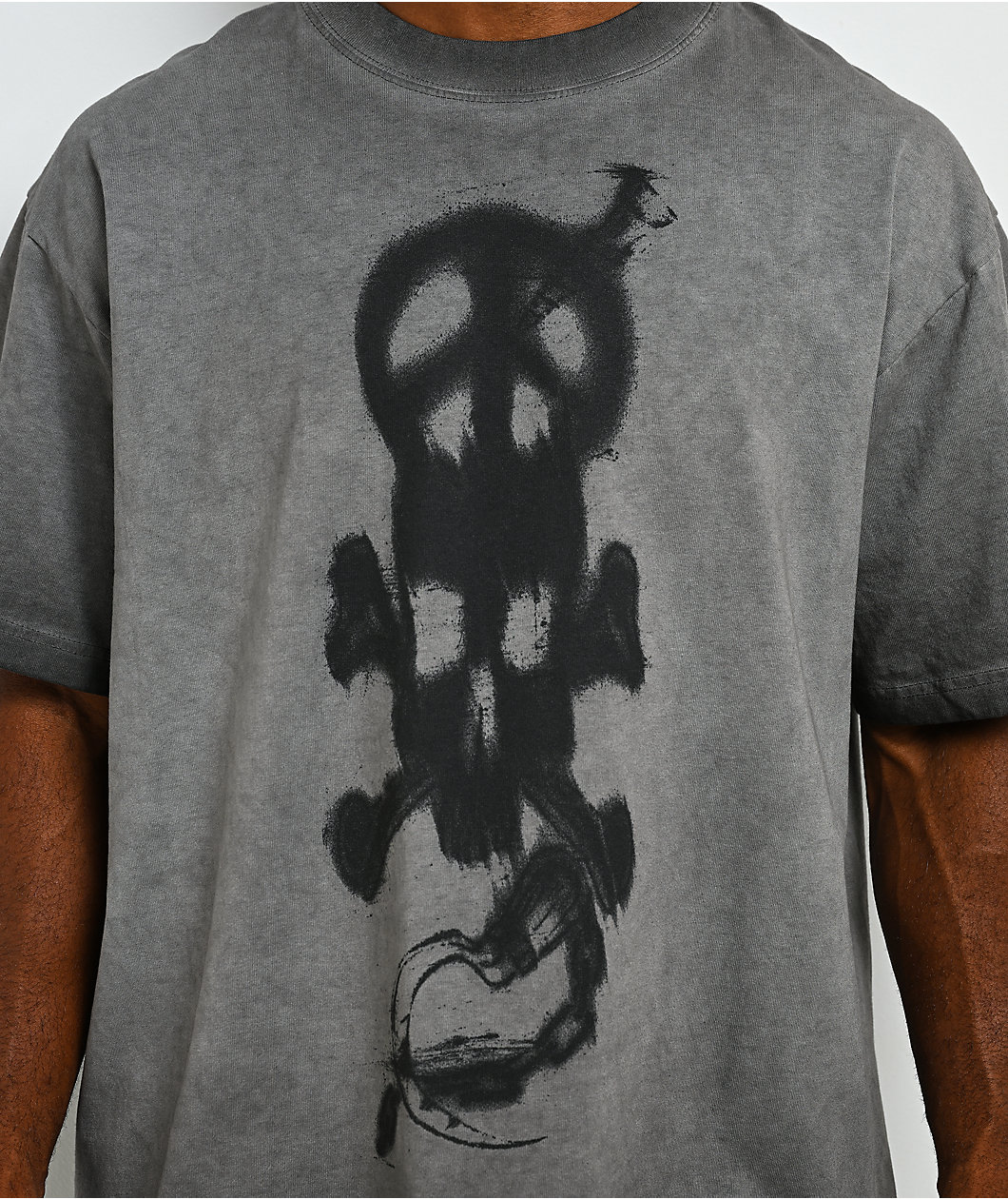 Empyre Angst Album Oil Wash Charcoal T-Shirt