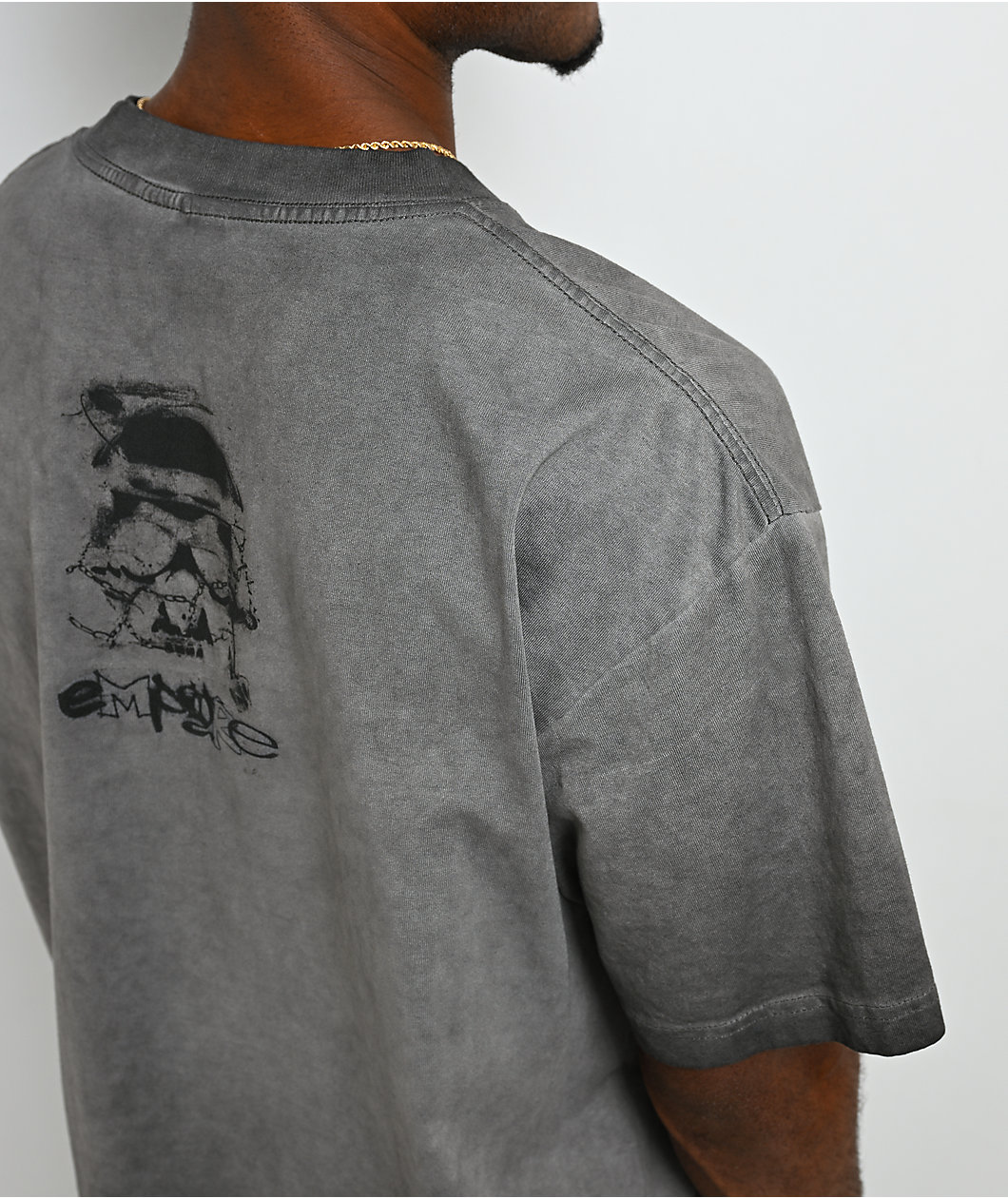 Empyre Angst Album Oil Wash Charcoal T-Shirt