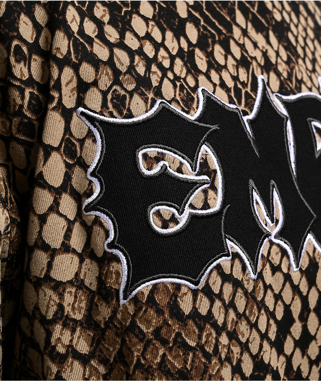 Empyre Backwoods Embroidered Brown Long Sleeve T-Shirt