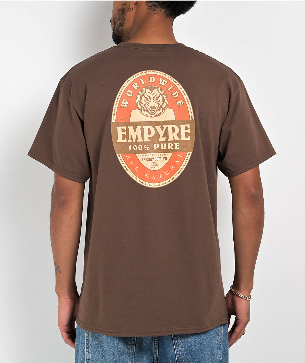 Empyre Beer Label Brown T-Shirt 