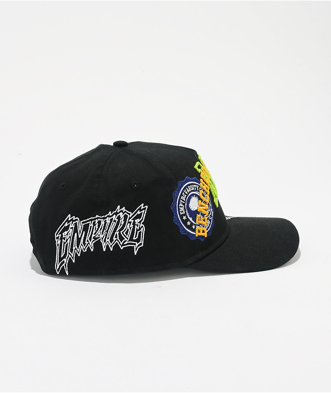 Empyre Benched Black Snapback Hat