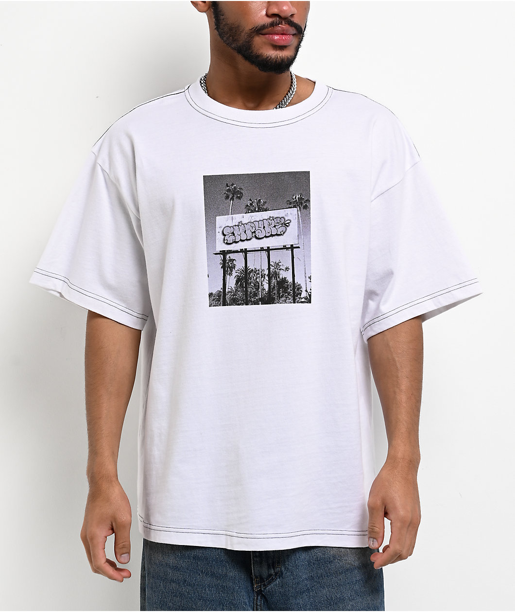 Empyre Billboard Bomber White T-Shirt