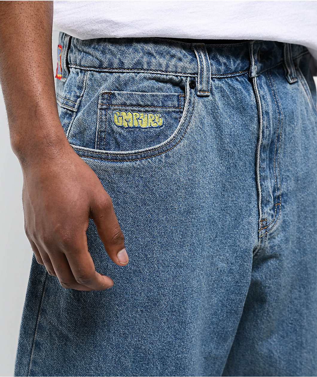 Empyre Blake Blue Wash Ultra Loose Skate Jeans