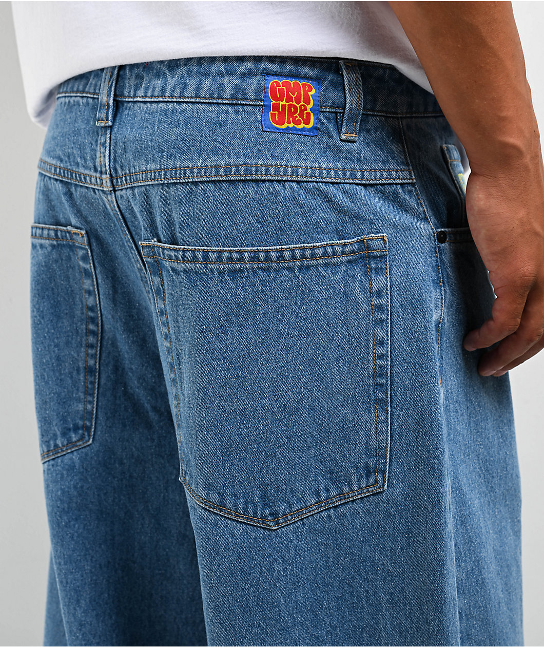 Empyre Blake Blue Wash Ultra Wide Skate Jeans