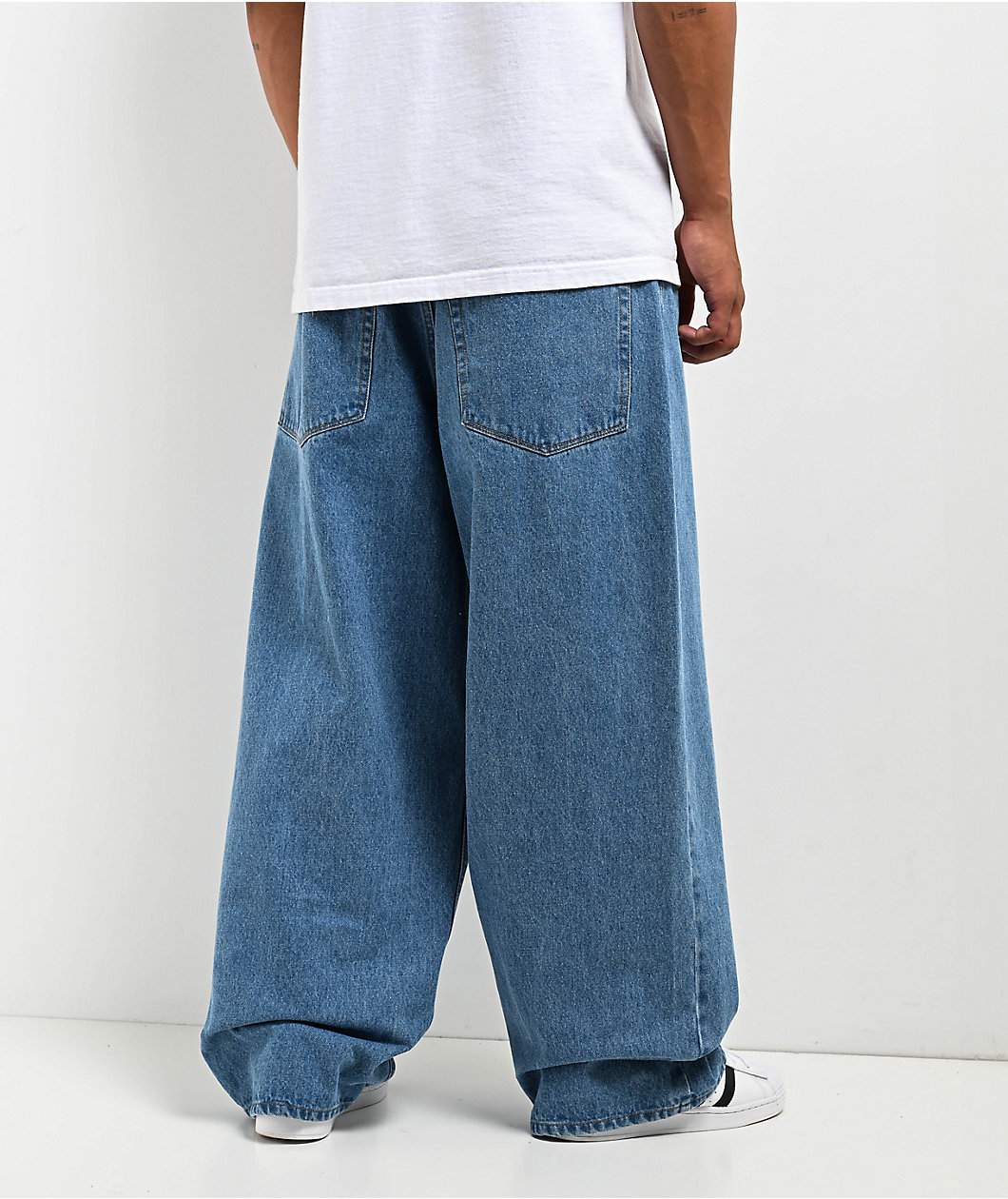 Empyre Blake Blue Wash Ultra Wide Skate Jeans