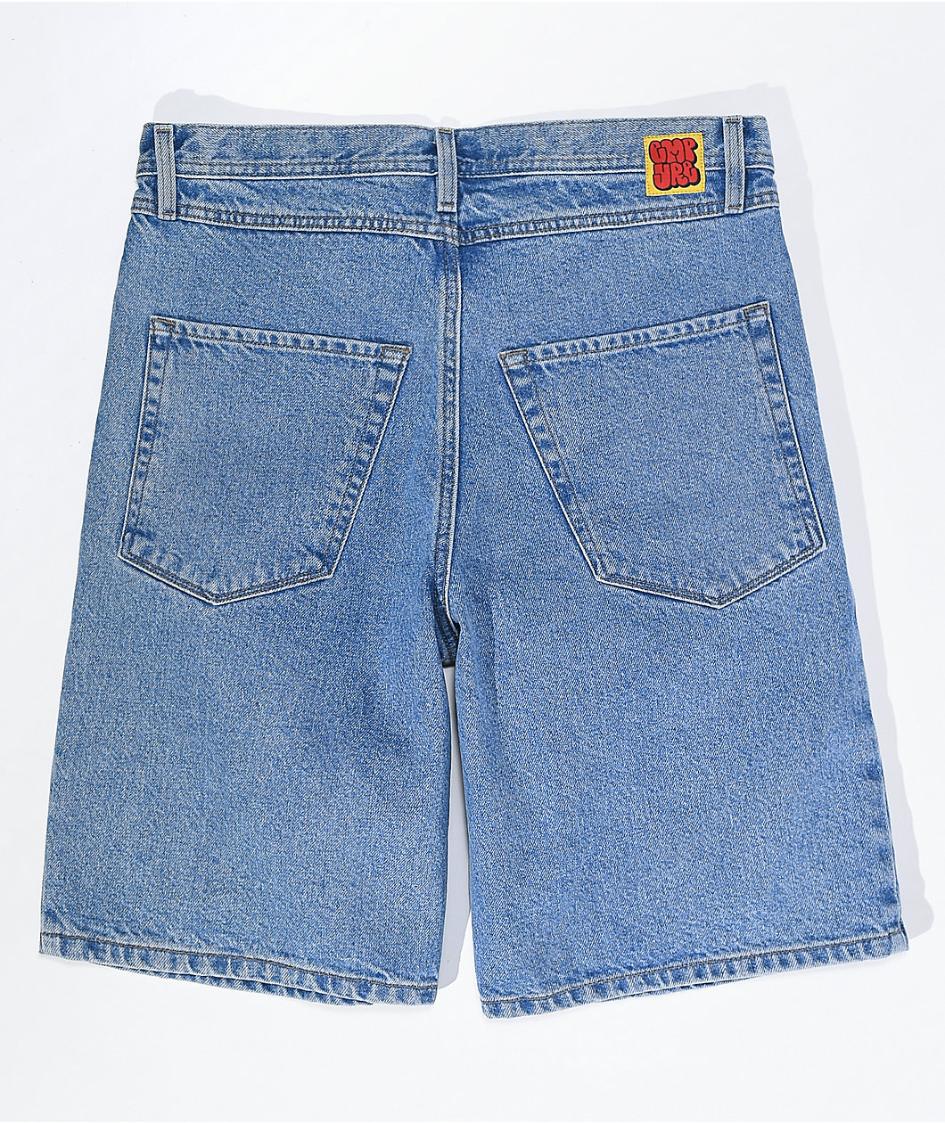 Empyre Blake Loose Fit Blue Wash Denim Skate Shorts