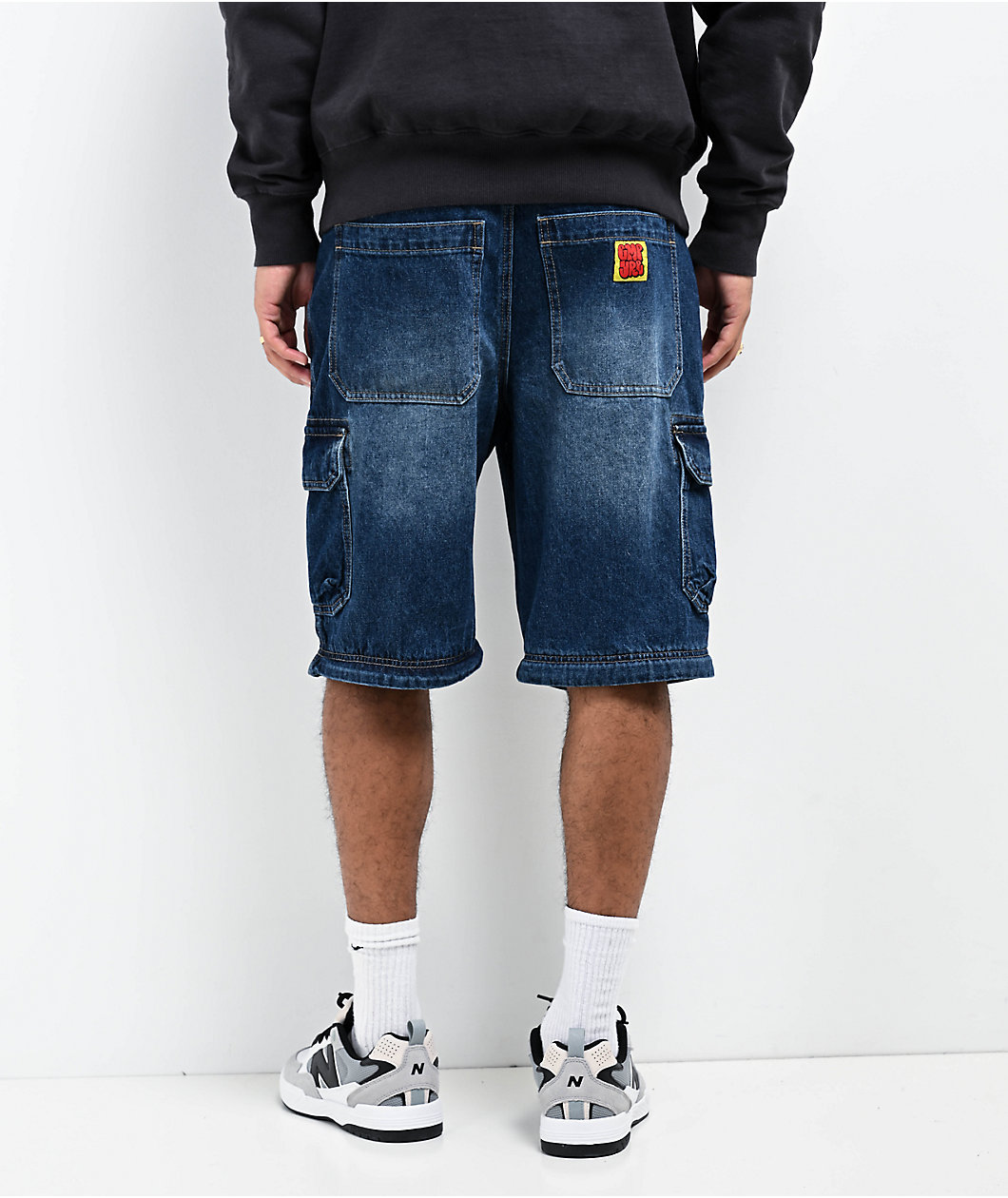 Empyre Blue Zip Off Cargo Denim Skate Jeans