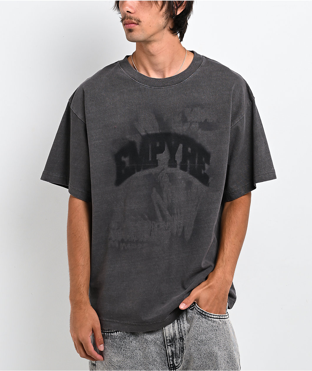 Empyre Blurry Memories Green Wash T-Shirt