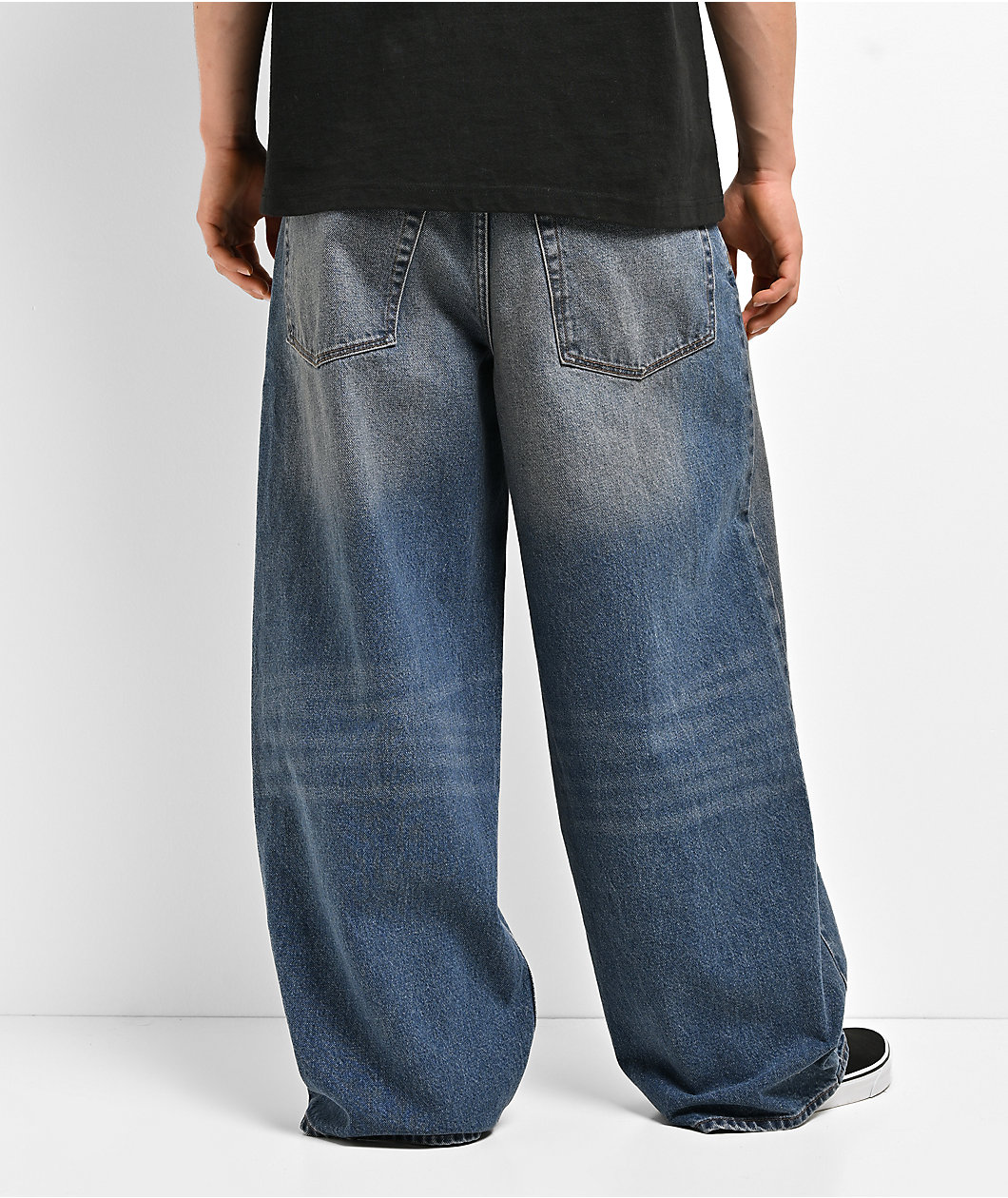 Empyre Boxcar Blue Wash Ultra Wide Skate Jeans