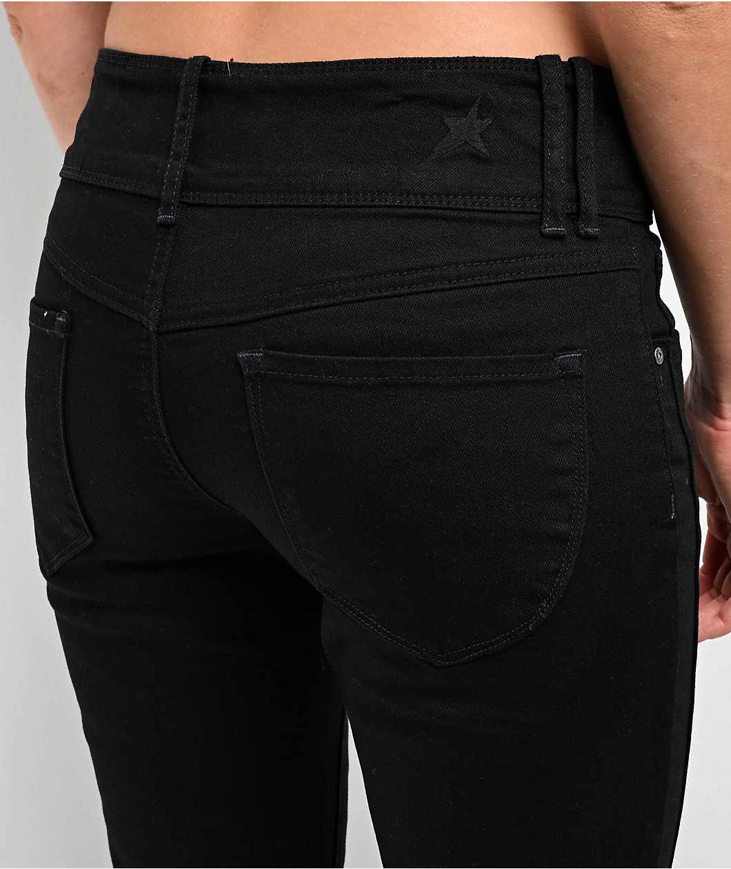 Empyre Britt Y2K Black Low Rise Flare Jeans