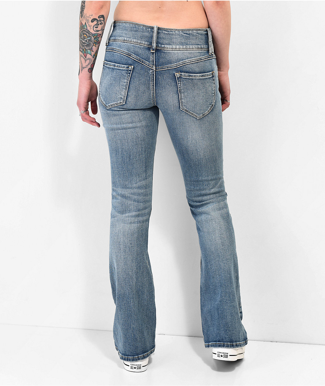 Empyre Britt Y2K Blue Low Rise Flare Jeans