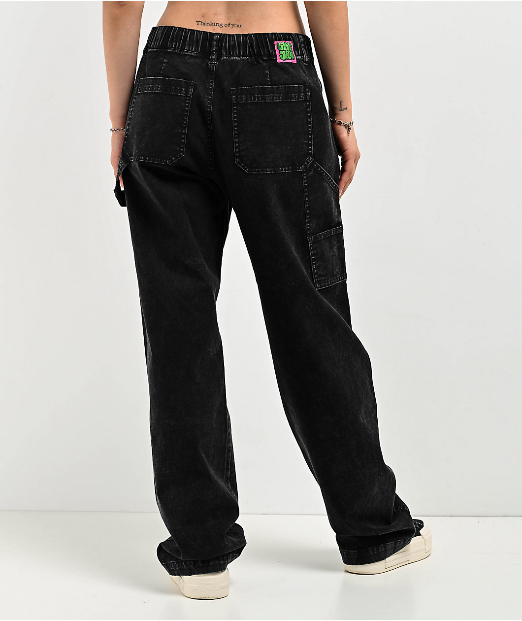 Empyre Brooke Mineral Wash Black Carpenter Jeans